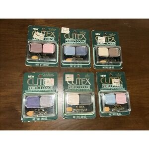 VINTAGE Cutex Perfect Color Duo Eyecolor Cosmetics Eye Shadow Makeup Lot Of 6